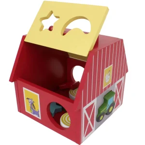 Outback Toys Games & Puzzles | Preschool Playroom<John Deere Wooden Barn Shape Sorter Toy