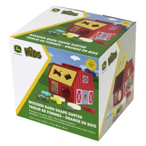 Outback Toys Games & Puzzles | Preschool Playroom<John Deere Wooden Barn Shape Sorter Toy