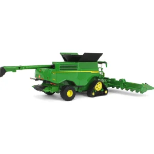 Manufacturer_ERTL Combines & Harvesters<1/64 John Deere X9 1100 Combine w/ Front Tracks and Draper & Corn Heads, ERTL Prestige Collection