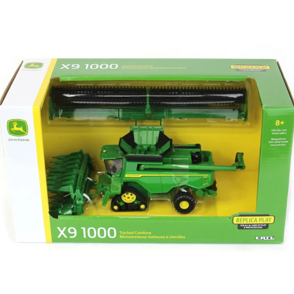 Manufacturer_ERTL Combines & Harvesters<1/64 John Deere X9 1000 Combine with Draper & Corn Heads by ERTL