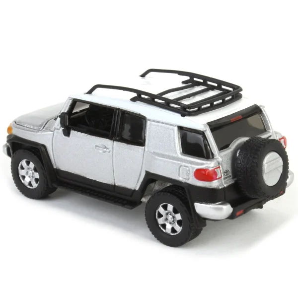 Manufacturer_Auto World Cars & Suvs<1/64 Johnny Lightning Classic Gold 2022 Release 3A - 2007 Toyota FJ Cruiser, Titanium Silver