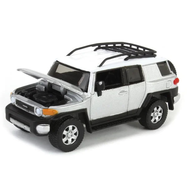 Manufacturer_Auto World Cars & Suvs<1/64 Johnny Lightning Classic Gold 2022 Release 3A - 2007 Toyota FJ Cruiser, Titanium Silver