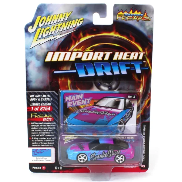 Manufacturer_Auto World Cars & Suvs<1/64 Johnny Lightning Street Freaks 2022 Release 2A - 1990 Nissan 240SX, Import Heat