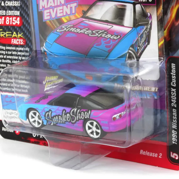 Manufacturer_Auto World Cars & Suvs<1/64 Johnny Lightning Street Freaks 2022 Release 2A - 1990 Nissan 240SX, Import Heat
