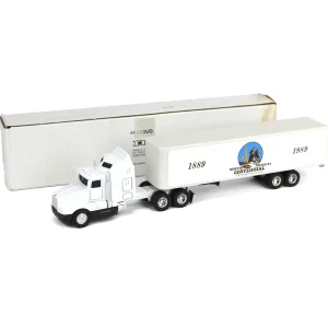 Manufacturer_ERTL Box Trucks & Trailers<1/64 Kenworth T600A Cab with North Dakota Centennial Box Trailer