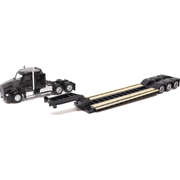 Manufacturer_Diecast Masters Excavators | Lowboys & Flatbeds<1/87 Kenworth T880s SBFS 40in Sleeper Tandem Tractor w/ Lowboy & Caterpillar 320D L Hydraulic Excavator