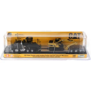 Manufacturer_Diecast Masters Excavators | Lowboys & Flatbeds<1/87 Kenworth T880s SBFS 40in Sleeper Tandem Tractor w/ Lowboy & Caterpillar 320D L Hydraulic Excavator