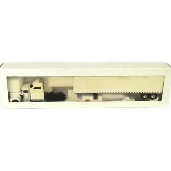 Outback Toys Box Trucks & Trailers<1/43 Kenworth W900 White Sleeper with Wabash White Trailer