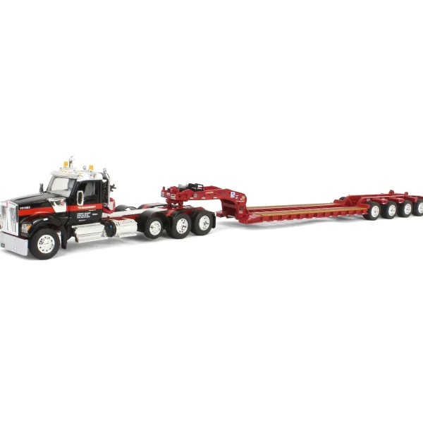 Manufacturer_DCP by First Gear Lowboys & Flatbeds<1/64 Kenworth W990 with Tri-axle Fontaine Magnitude Lowboy Trailer, Mammoet, DCP by First Gear