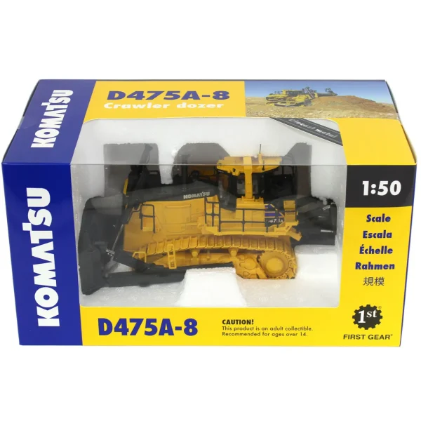 Manufacturer_First Gear, Inc. Crawlers & Dozers<1/50 Komatsu D475A-8 Dozer with Ripper by First Gear