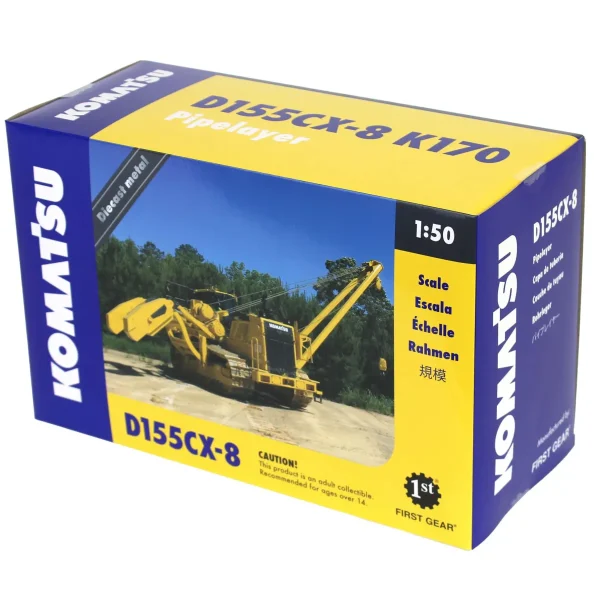 Manufacturer_First Gear, Inc. Crawlers & Dozers<1/50 Komatsu D155CX-8 with K170 Pipelayer