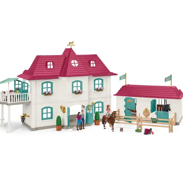 Manufacturer_Schleich Wooden Barns & Large Accessories | Play Animals & Accessories<Lakeside Country House and Stable by Schleich