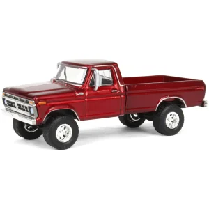 Manufacturer_Greenlight Collectibles Pickup Trucks<1/64 Lifted 1977 Ford F-250, Red, Midwest Diecast Exclusive