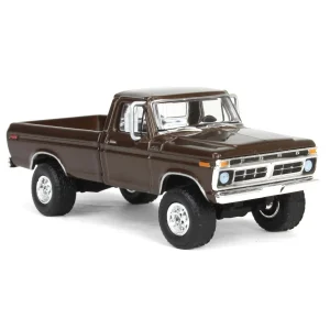 Manufacturer_Greenlight Collectibles Pickup Trucks<1/64 Lifted 1977 Ford F-250, Rootbeer, Midwest Diecast Exclusive