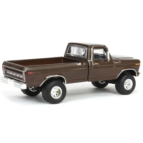 Manufacturer_Greenlight Collectibles Pickup Trucks<1/64 Lifted 1977 Ford F-250, Rootbeer, Midwest Diecast Exclusive