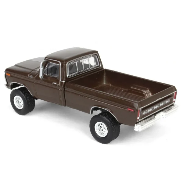 Manufacturer_Greenlight Collectibles Pickup Trucks<1/64 Lifted 1977 Ford F-250, Rootbeer, Midwest Diecast Exclusive