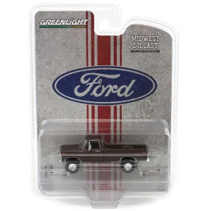 Manufacturer_Greenlight Collectibles Pickup Trucks<1/64 Lifted 1977 Ford F-250, Rootbeer, Midwest Diecast Exclusive
