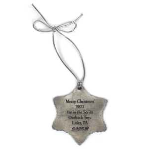 Outback Toys Christmas DéCor<2022 Limited Edition Case IH Logo Snowflake Ornament, 1st in Series