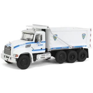Manufacturer_Greenlight Collectibles Dump Trucks<1/64 2019 Mack Granite Dump Truck, NYPD, SD Series 16