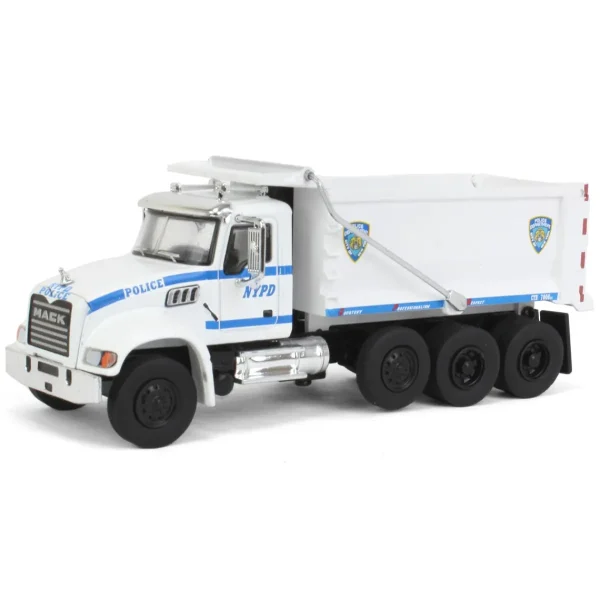 Manufacturer_Greenlight Collectibles Dump Trucks<1/64 2019 Mack Granite Dump Truck, NYPD, SD Series 16