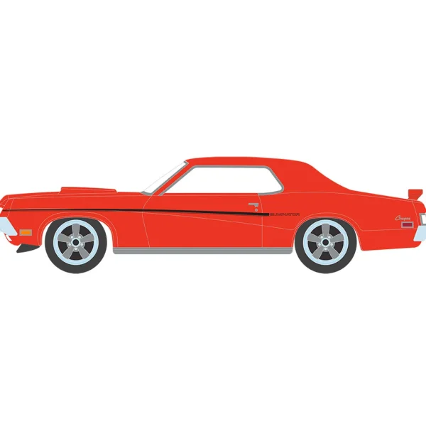 Manufacturer_Greenlight Collectibles Cars & Suvs<1/64 1969 Mercury Cougar Eliminator, Competition Orange, GreenLight Muscle Series 28