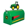 Outback Toys Farm Art & DéCor | Outdoor<Metal Rural Style John Deere Mailbox with John Deere 8000 Tractor Topper