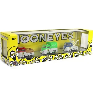 Manufacturer_M2 Machines Cars & Suvs<Mooneyes 1960 VW Truck 3-pack with Single Cab Truck, Single Cab Canvas Top Truck & Single Cab Tow Truck