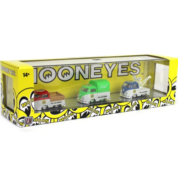 Manufacturer_M2 Machines Cars & Suvs<Mooneyes 1960 VW Truck 3-pack with Single Cab Truck, Single Cab Canvas Top Truck & Single Cab Tow Truck