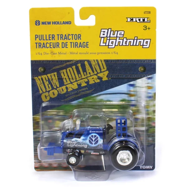 Manufacturer_ERTL Pulling Tractors<1/64 New Holland Blue Lightning Die-Cast Pulling Tractor by ERTL
