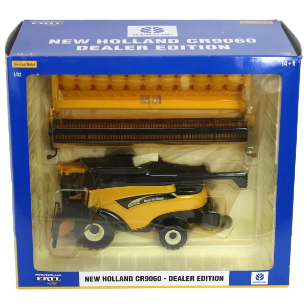 Manufacturer_ERTL Combines & Harvesters<1/32 New Holland CR9060 Combine with Corn & Grain Heads, Dealer Edition