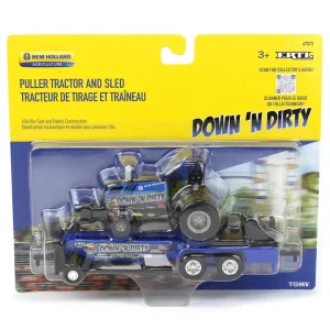 Manufacturer_ERTL Pulling Tractors<1/64 New Holland "Down 'N Dirty" Pulling Tractor with Sled