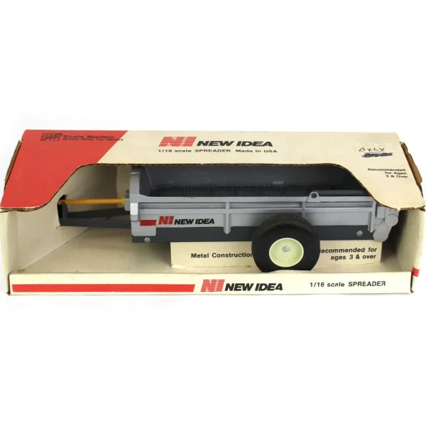 Manufacturer_Scale Models Implements<1/16 New Idea Box Manure Spreader, 90 Years of New Idea, Made in the USA