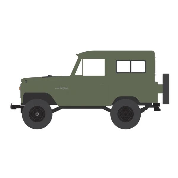 Manufacturer_Greenlight Collectibles Cars & Suvs<1/64 1962 Nissan Patrol, Matte Olive Green, All-Terrain Series 16