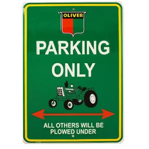 Outback Toys Branded Signs<Oliver 8x12 Parking Only Aluminum Sign