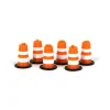 Outback Toys Vehicle Accessories<1/64 Orange Traffic Barrels, 6 Pack, 3D printed