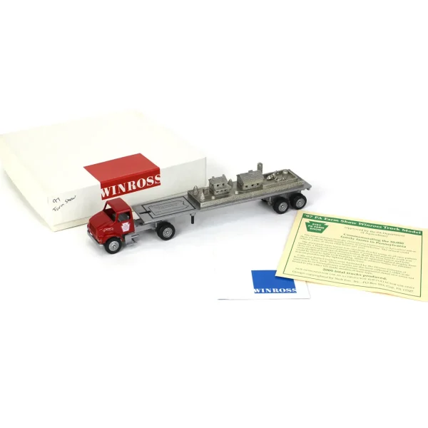 Manufacturer_WINROSS Lowboys & Flatbeds<1997 PA Farm Show Winross Truck with Pewter Farm Scene, 1 of 2000