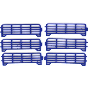 Outback Toys 3D Print & Small Accessories<1/64 Pack of 6 Blue Long Fence Links, 3D Printed