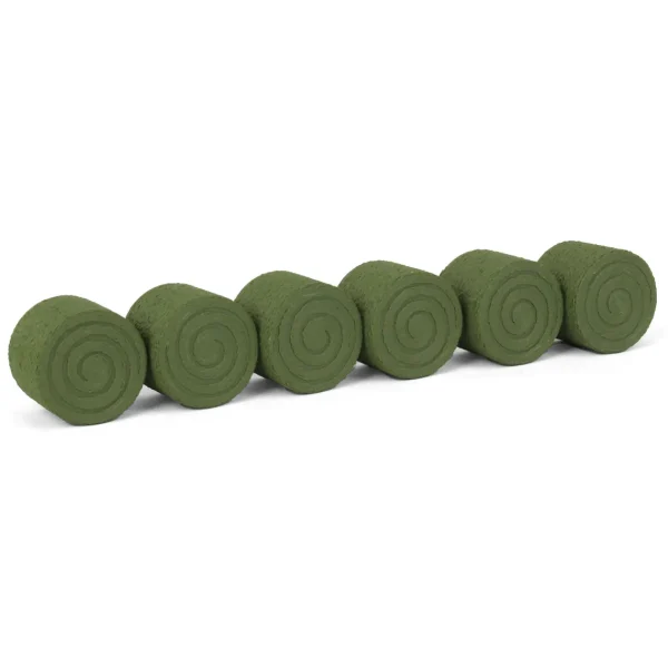 Outback Toys 3D Print & Small Accessories<1/64 Pack of 6 Round Hay Bales, 3D Printed