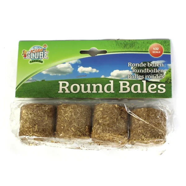 Outback Toys Wooden Barns & Large Accessories<1/32 Pack of 4 Round Straw Bales