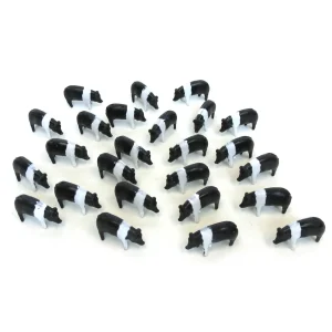 Manufacturer_ERTL Play Animals & Accessories<1/64 25 Pack of Black & White Pigs