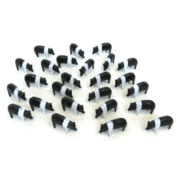 Manufacturer_ERTL Play Animals & Accessories<1/64 25 Pack of Black & White Pigs