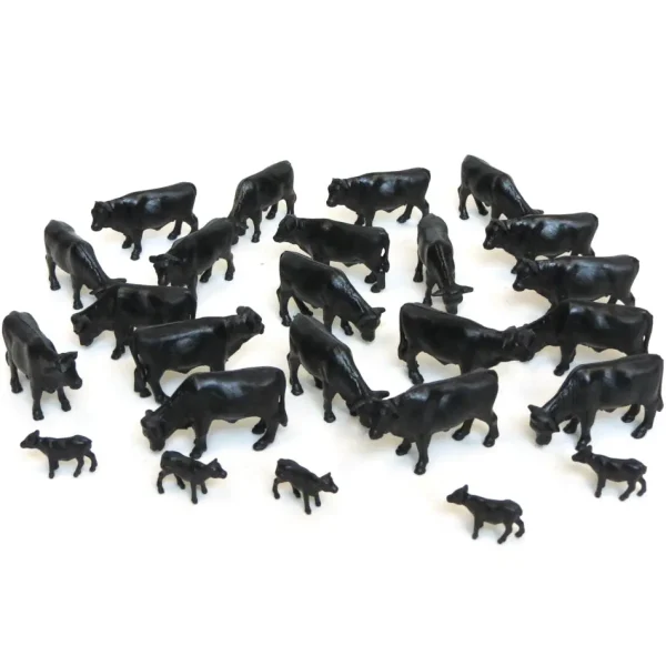 Manufacturer_ERTL Play Animals & Accessories<1/64 25 Pack of Black Angus & Calves