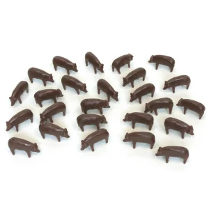 Manufacturer_ERTL Play Animals & Accessories<1/64 25 Pack of Brown Pigs