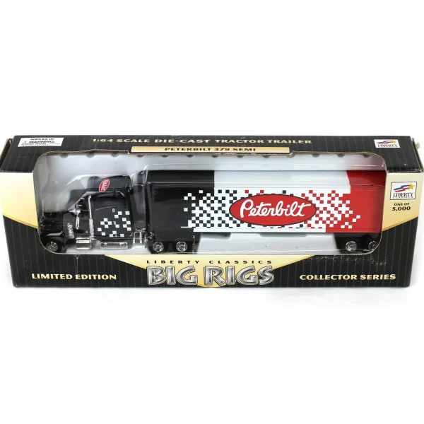 Outback Toys Box Trucks & Trailers<1/64 Peterbilt 379 Semi Truck with Peterbilt Box Trailer, Big Rigs Limited Edition