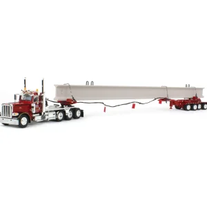 Manufacturer_DCP by First Gear Lowboys & Flatbeds<1/64 Peterbilt 389 w/ ERMC Hydra-Steer Trailer & 90' Beam Load, 2023 Nat'l Toy Truck 'N Construction Show