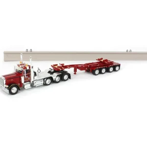 Manufacturer_DCP by First Gear Lowboys & Flatbeds<1/64 Peterbilt 389 w/ ERMC Hydra-Steer Trailer & 90' Beam Load, 2023 Nat'l Toy Truck 'N Construction Show