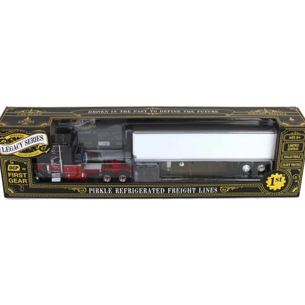 Manufacturer_DCP by First Gear Box Trucks & Trailers<1/64 Peterbilt 359 w/ Vintage Reefer Trailer, Legacy Series #1: Pirkle Refrigerated Freight Lines, DCP by First Gear