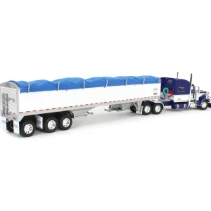 Manufacturer_DCP by First Gear Agricultural Trucks<1/64 Peterbilt 389 with 50ft Tri-Axle Grain Trailer, Commemorative Shupe Trucking, DCP by First Gear