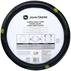 Outback Toys Tools & Auto<Plasticolor John Deere Deluxe Hi-Contrast Stitched Steering Wheel Cover