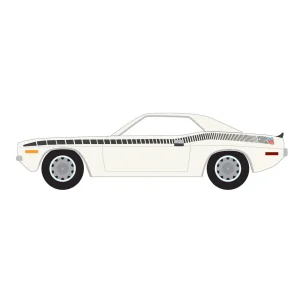 Manufacturer_Greenlight Collectibles Cars & Suvs<1/64 1970 Plymouth AAR ‘Cuda, Alpine White, GreenLight Muscle Series 29